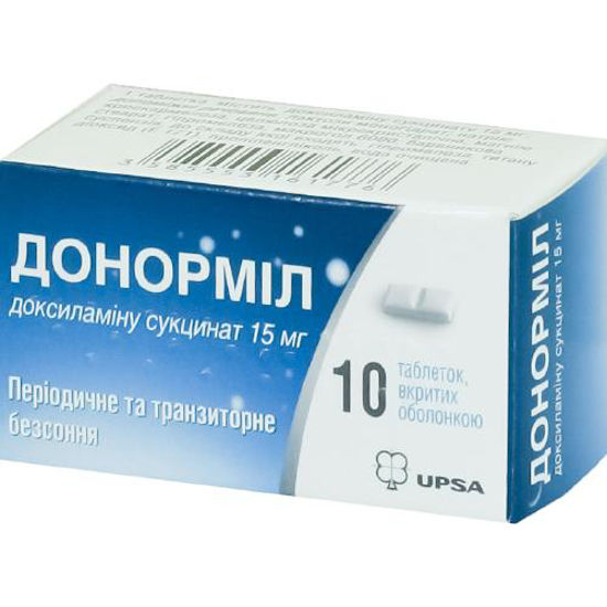 Донорміл таблетки 15 мг №10